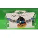 Bratara cca 19 cm  + 5 cm lant prelungitor placat cu argint , cu margele agat 