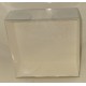 Cutii cu fund din  carton alb, capac plastic transparent. Dimensiuni 8x8cm, inaltime 3 cm.