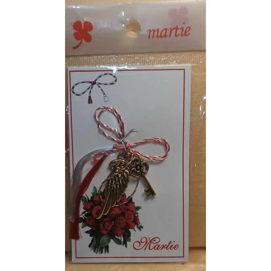 Martisoare cu charm aripi. Pretul se refera la o bucata.