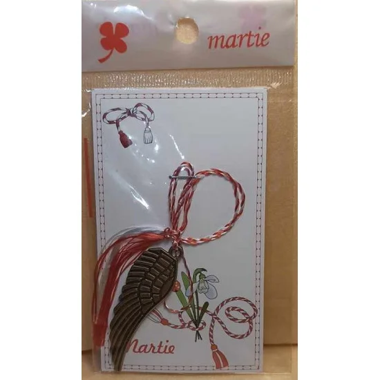 Martisoare cu charm aripi. Pretul se refera la o bucata.